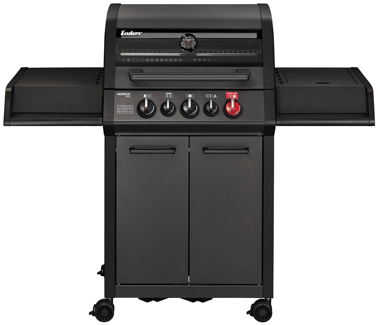 Enders Monroe Pro 3 SIK Turbo Shadow 3 Burner Gas BBQ WITH FREE COVER