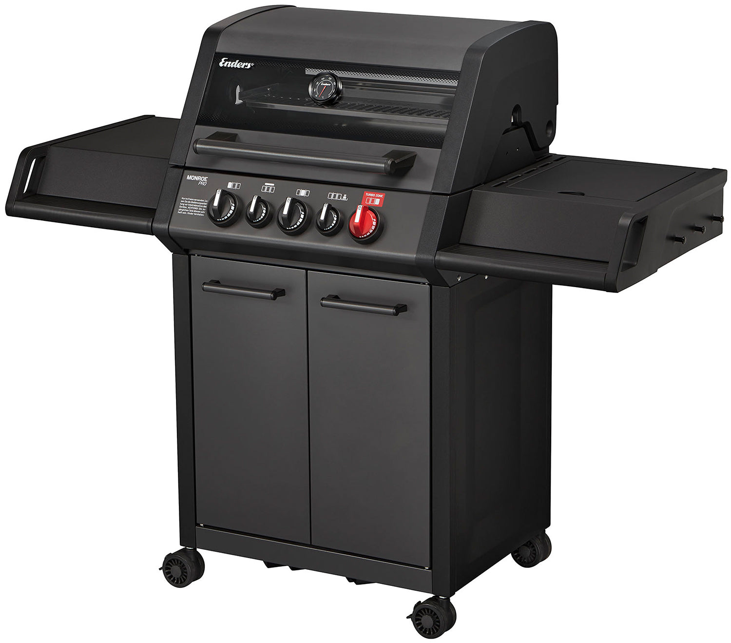 Enders Monroe Pro 3 SIK Turbo Shadow 3 Burner Gas BBQ WITH FREE COVER