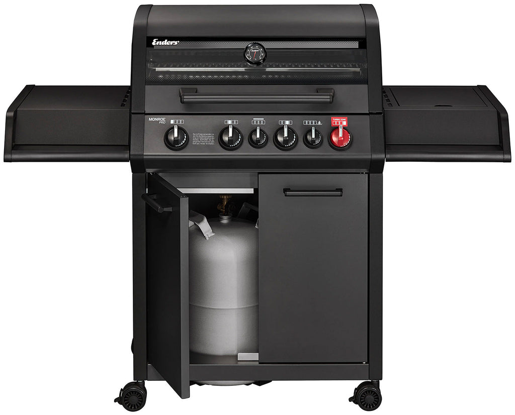 Enders Monroe Pro 4 SIK Turbo Shadow 4 Burner Gas Barbecue WITH FREE COVER