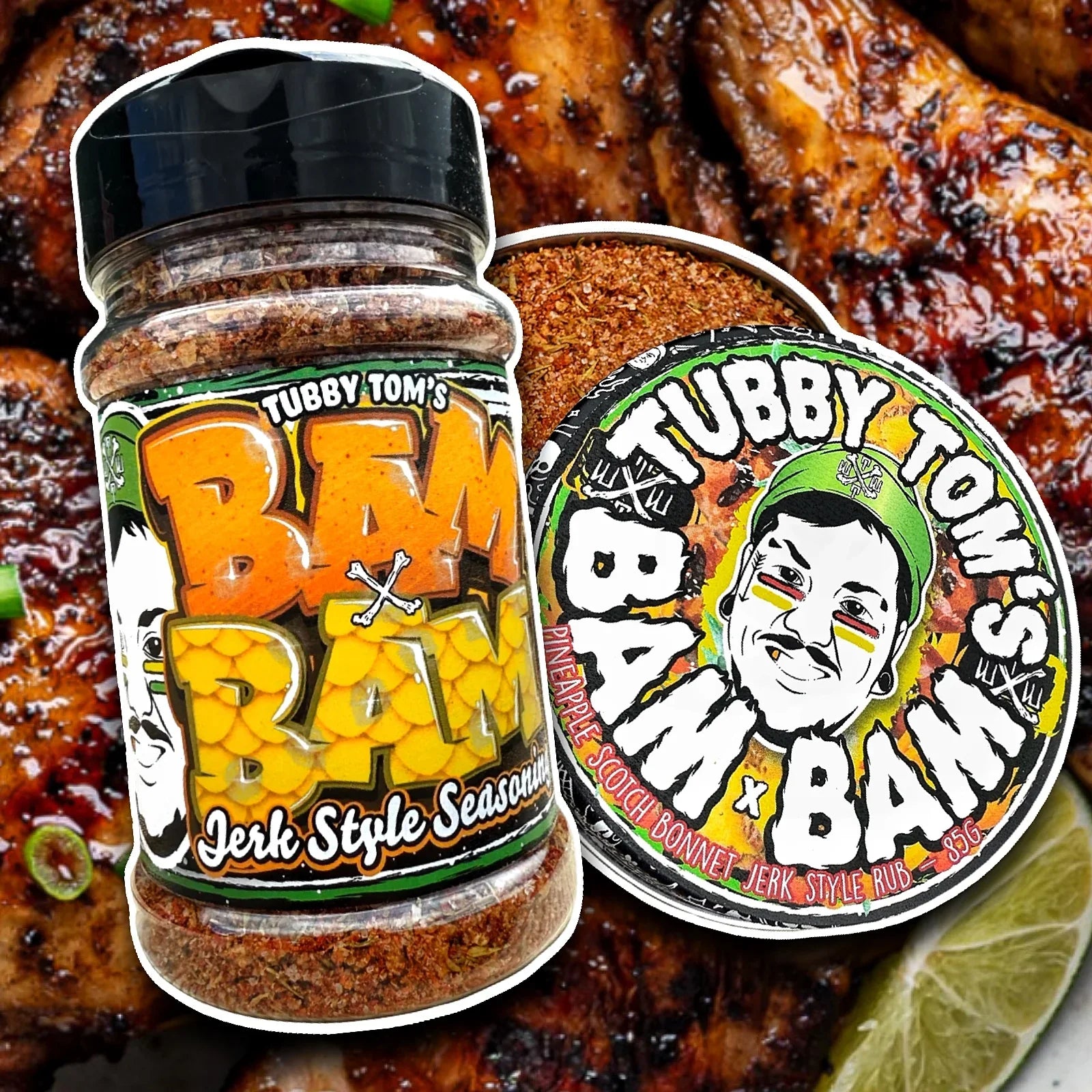 Bam Bam - Fiery Jamaican-Style Jerk Seasoning 225g by Tubby Toms