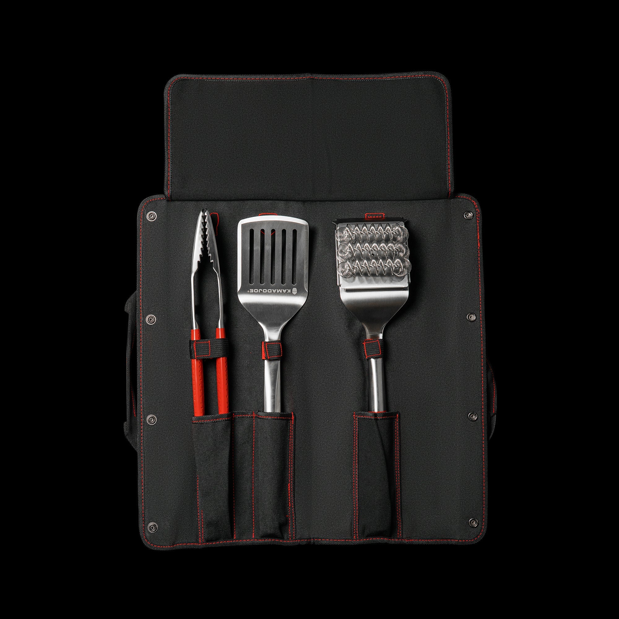 Kamado Joe Grilling Tool Kit w/ Case (Grill brush, tongs and spatula)