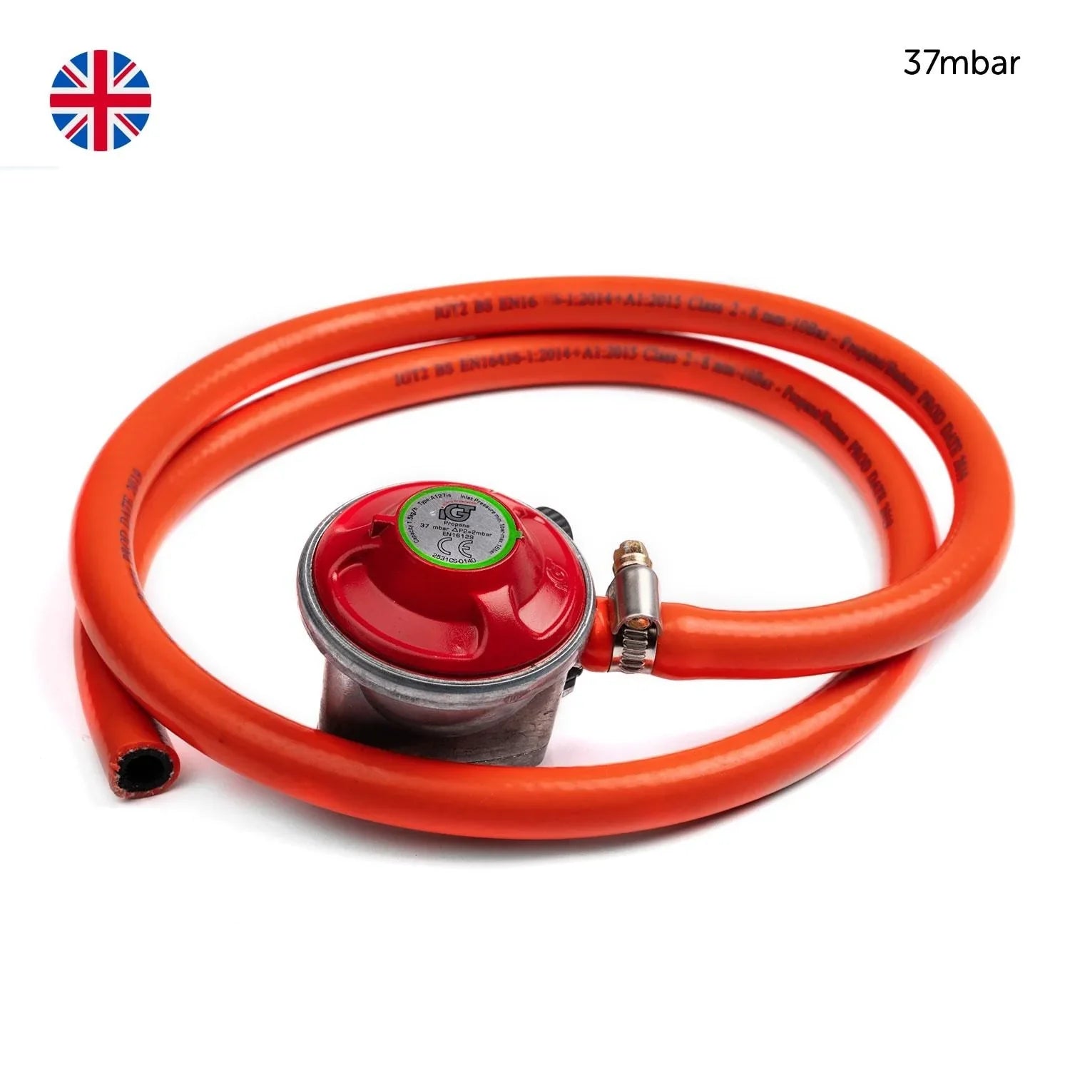 Clip On Patio Gas Regulator Hose and Clips