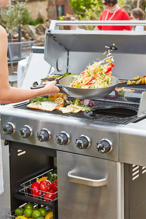 Outback Jupiter Hybrid 6 Burner Stainless Steel Gas BBQ